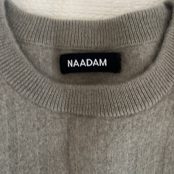 NAADAM | Cashmere Ripped Cropped Sweater - Picture 2 of 6